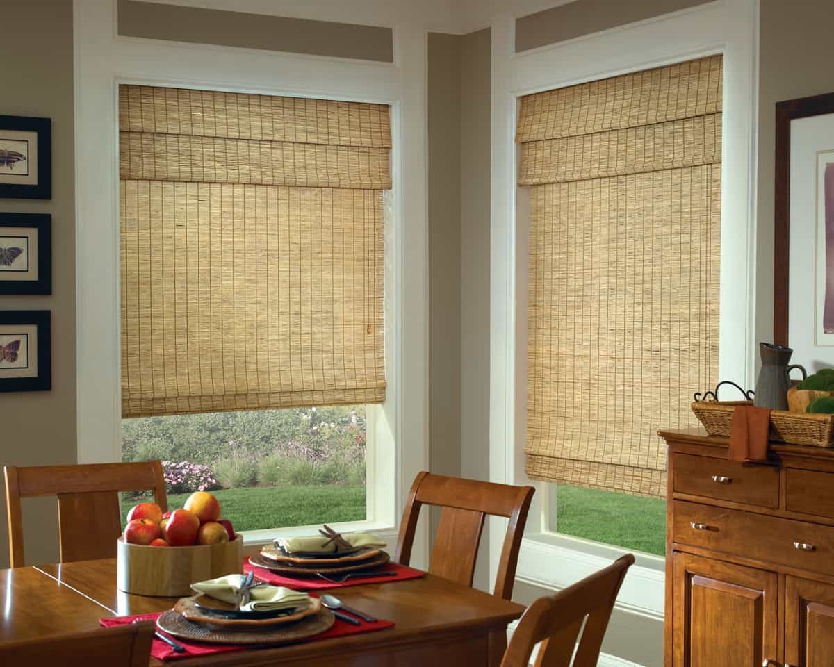 Authentic Provenance Woven Wood Shades Slats Blinds